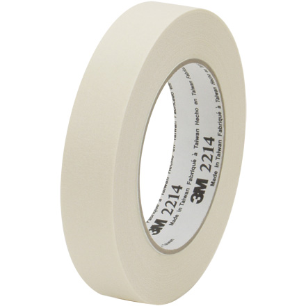 1/2" x 60 yds. (12 Pack) 3M Paper Masking Tape 2214