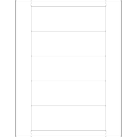 2 x 6" Plastic Label Holder Insert Cards