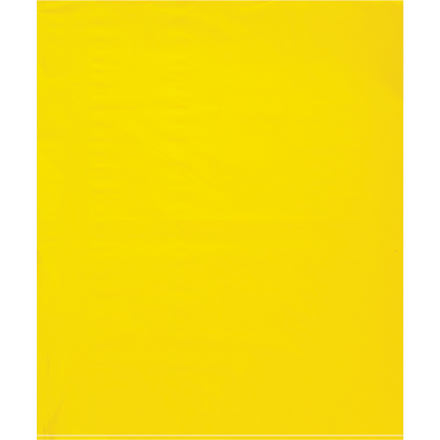 15 x 18" - 2 Mil Yellow Flat Poly Bags (100 Pack)