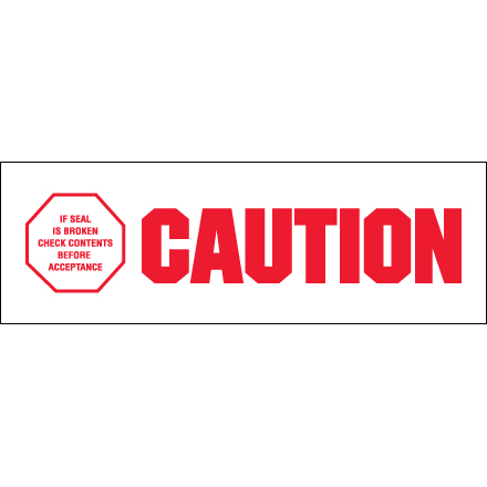 2" x 110 yds. - "Caution - If Seal Is Broke" (6 Pack) Tape Logic<span class='rtm'>®</span>Messaged Carton Sealing Tape